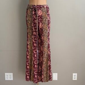 Floral Wide-Leg Pants by Free People size S/P